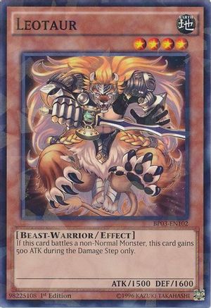 Leotaur (Shatterfoil) (BP03-EN102) - Battle Pack 3: Monster League 1st Edition