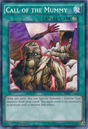 Call of the Mummy (Shatterfoil) (BP03-EN146) - Battle Pack 3: Monster League 1st Edition