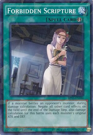 Forbidden Scripture (Shatterfoil) (BP03-EN184) - Battle Pack 3: Monster League 1st Edition