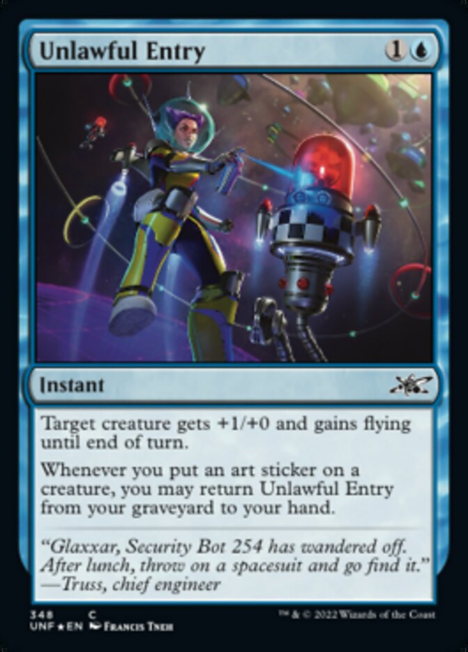 Unlawful Entry (Galaxy Foil) [Unfinity] | The CG Realm