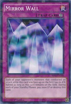 Mirror Wall (Shatterfoil) (BP03-EN188) - Battle Pack 3: Monster League 1st Edition
