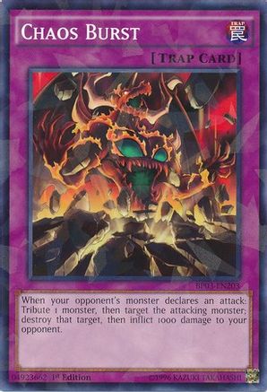 Chaos Burst (Shatterfoil) (BP03-EN203) - Battle Pack 3: Monster League 1st Edition
