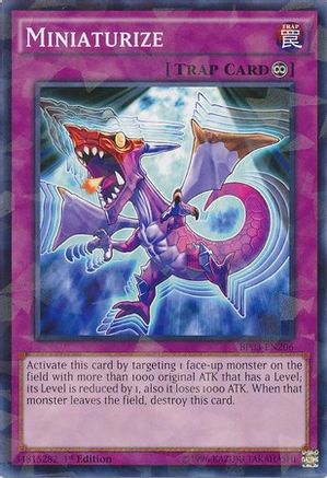 Miniaturize (Shatterfoil) (BP03-EN206) - Battle Pack 3: Monster League 1st Edition