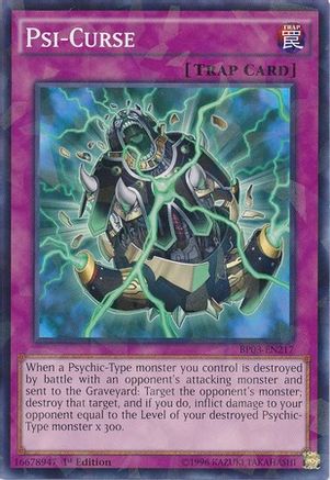 Psi-Curse (Shatterfoil) (BP03-EN217) - Battle Pack 3: Monster League 1st Edition