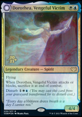 Dorothea, Vengeful Victim (PRE-235) - Innistrad: Crimson Vow Promos: (Double Faced Transform) Foil