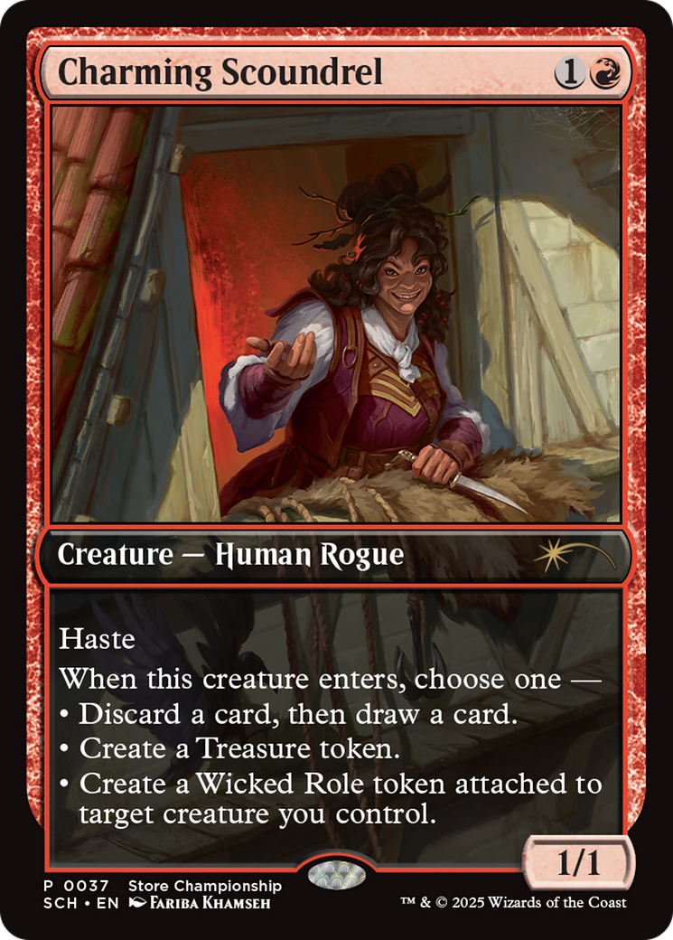 Charming Scoundrel (GAME-037) - Game Day & Store Championship Promos