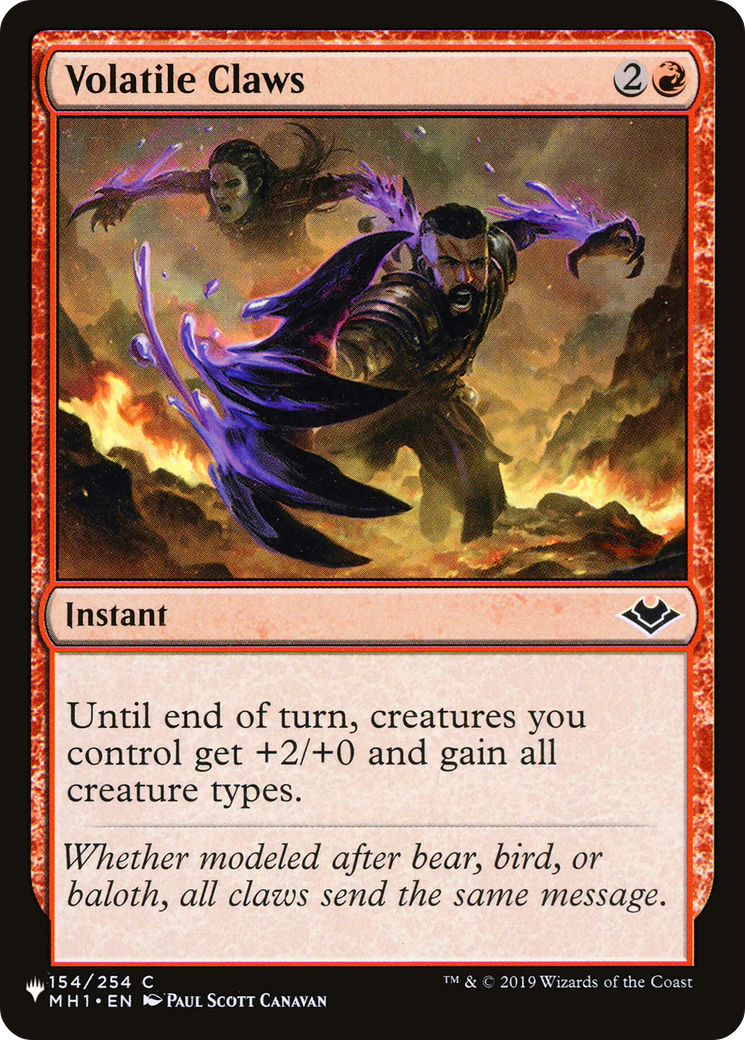 Volatile Claws (LIST-MH1-154) - The List