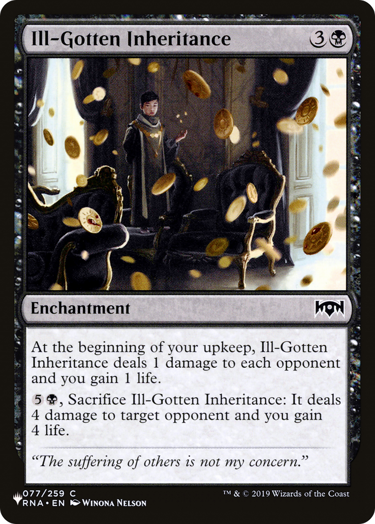 Ill-Gotten Inheritance [The List] | The CG Realm