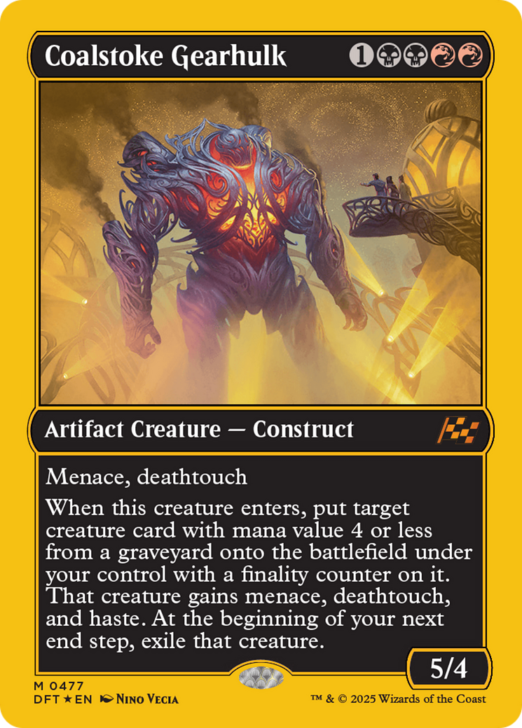 Coalstoke Gearhulk (First-Place Foil) [Aetherdrift] | The CG Realm