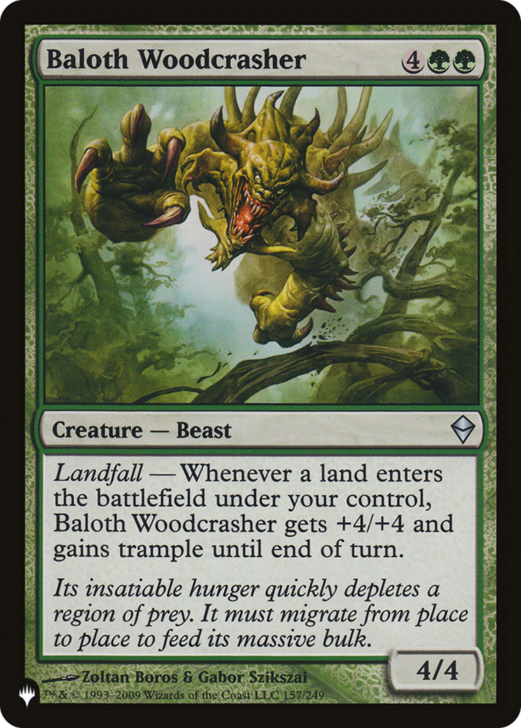 Baloth Woodcrasher [The List] | The CG Realm