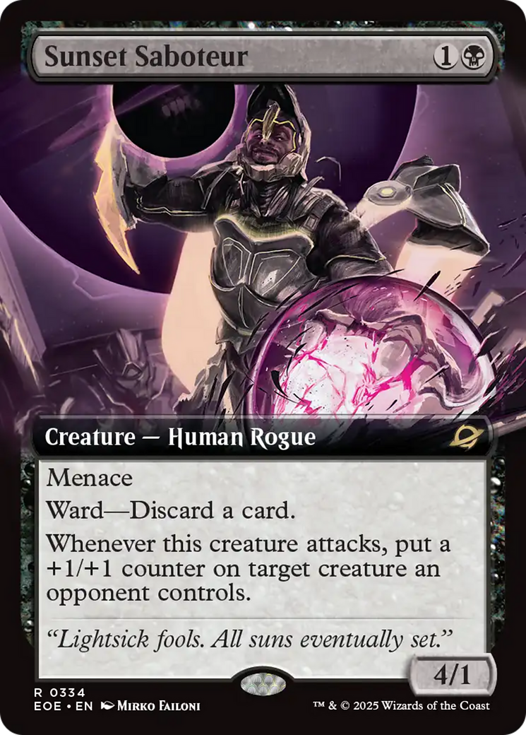 Sunset Saboteur (Extended Art) [Edge of Eternities] | The CG Realm