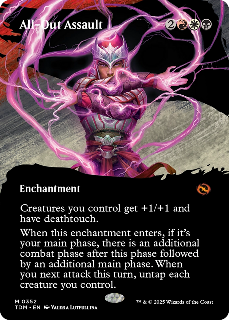 All-Out Assault (Borderless) [Tarkir: Dragonstorm] | The CG Realm