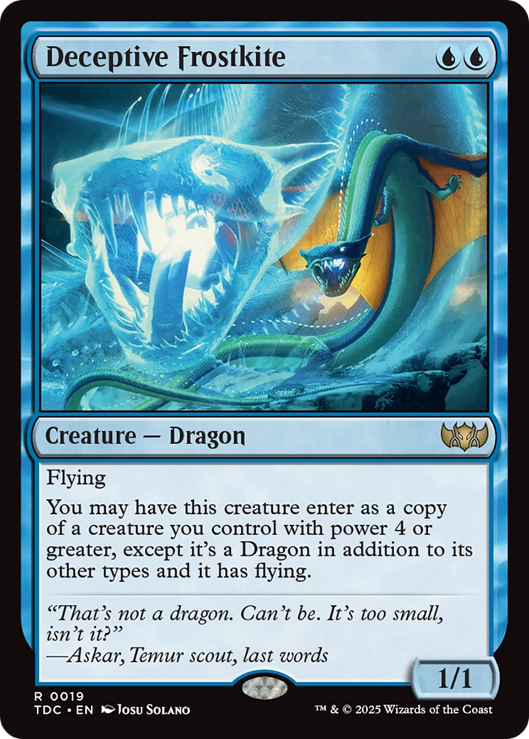 Deceptive Frostkite [Tarkir: Dragonstorm Commander] | The CG Realm