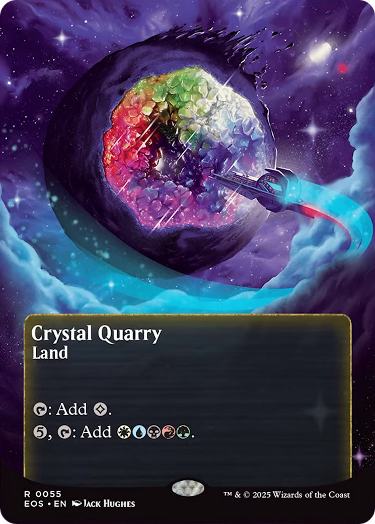 Crystal Quarry (0055) (Borderless) [Edge of Eternities: Stellar Sights] | The CG Realm