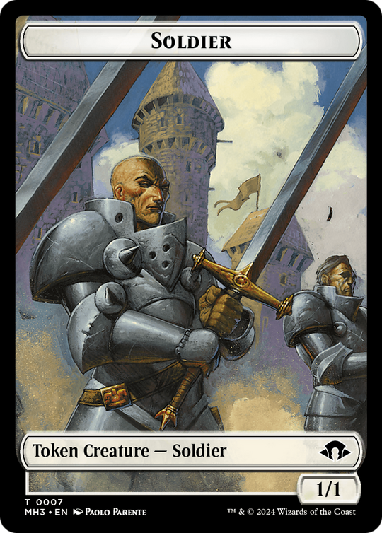 Eldrazi Spawn // Soldier Double-Sided Token (MH3-2 // 7) - Modern Horizons 3 Foil