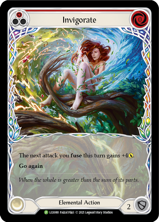 Invigorate (Red) [LGS080] (Promo)  Rainbow Foil | The CG Realm