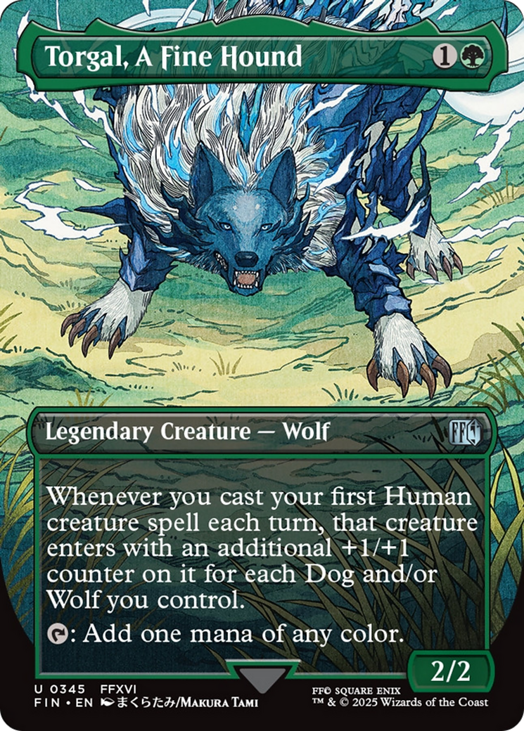 Torgal, A Fine Hound (Borderless) [FINAL FANTASY] | The CG Realm