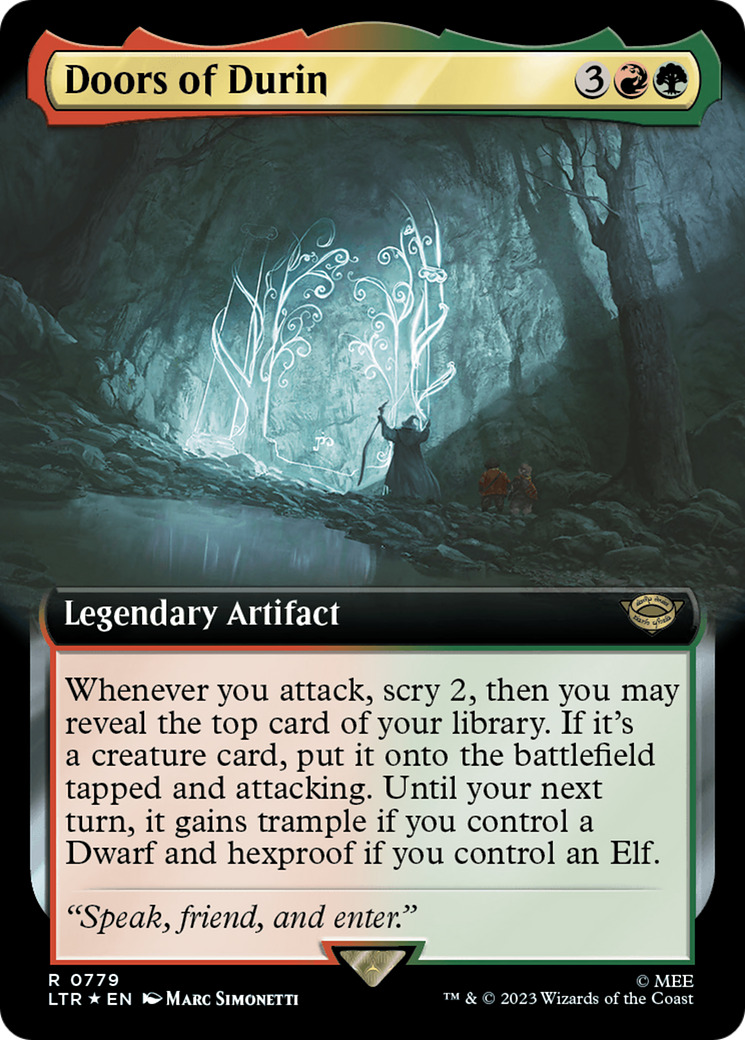 Doors of Durin (Extended Art) (Surge Foil) [The Lord of the Rings: Tales of Middle-Earth] | The CG Realm