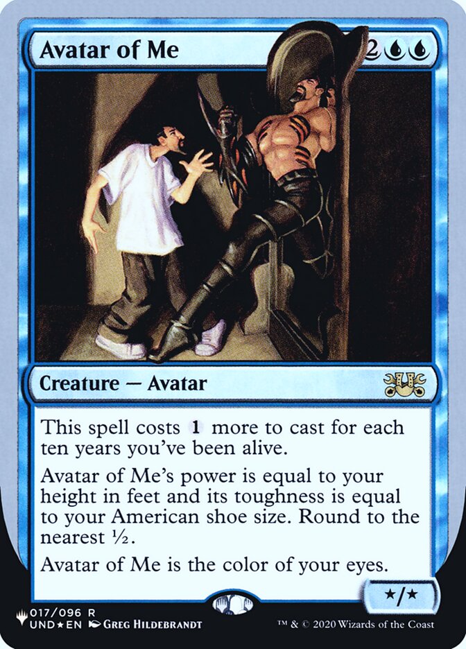 Avatar of Me (Unfinity Foil Edition) [The List] | The CG Realm