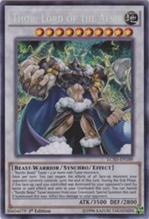 Thor, Lord of the Aesir (LC5D-EN189) - Legendary Collection 5D's 1st Edition
