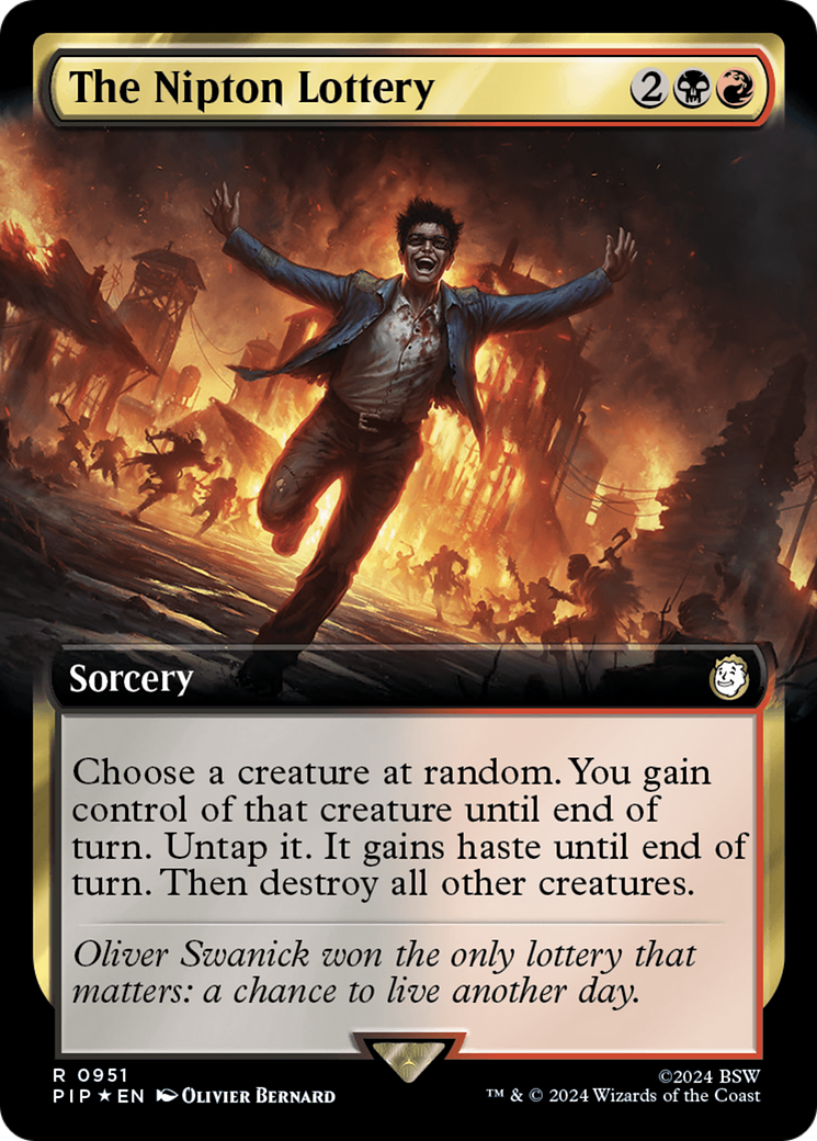 The Nipton Lottery (Extended Art) (Surge Foil) [Fallout] | The CG Realm