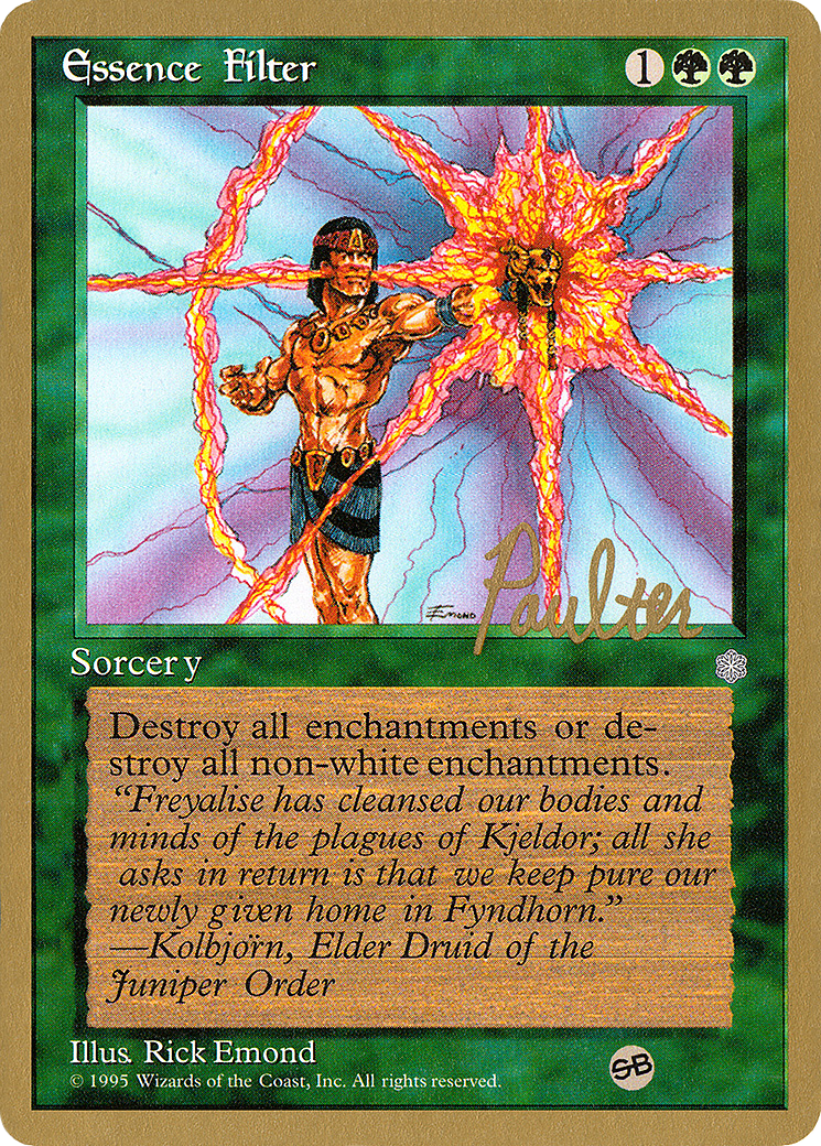 Essence Filter - 1996 Preston Poulter (ICE) (SB) (WCD-) - Pro Tour Collector Set