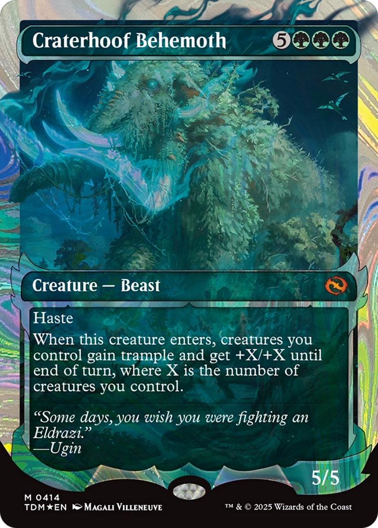 Craterhoof Behemoth (Showcase) (Halo Foil) [Tarkir: Dragonstorm] | The CG Realm