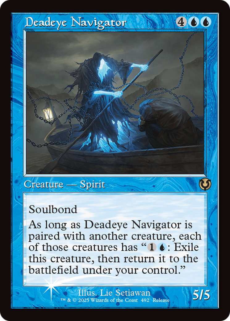 Deadeye Navigator (Retro Frame) [Innistrad Remastered Promos] | The CG Realm