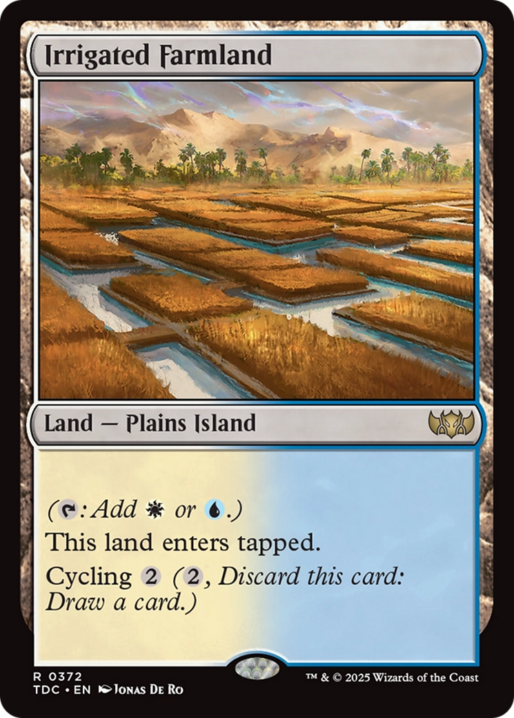 Irrigated Farmland [Tarkir: Dragonstorm Commander] | The CG Realm
