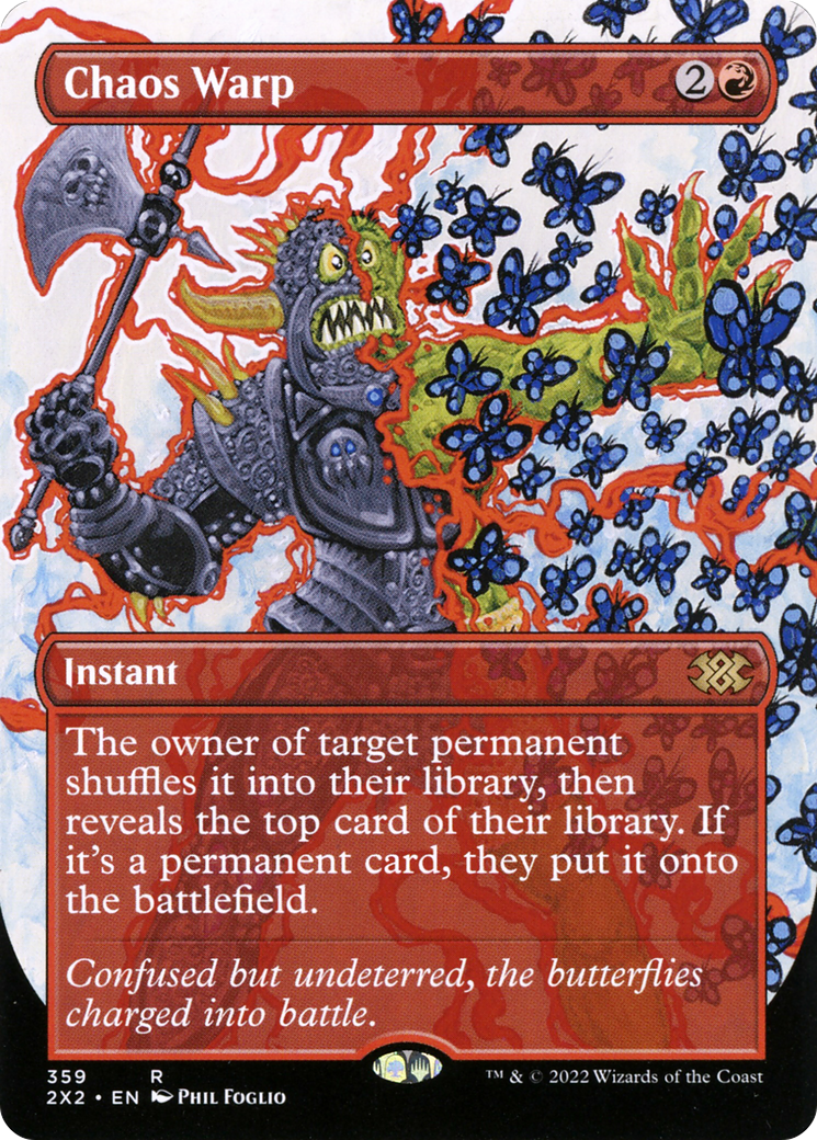 Chaos Warp (Borderless) (2X2-359) - Double Masters 2022