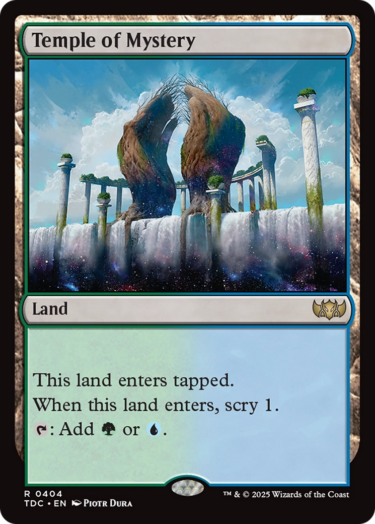 Temple of Mystery [Tarkir: Dragonstorm Commander] | The CG Realm