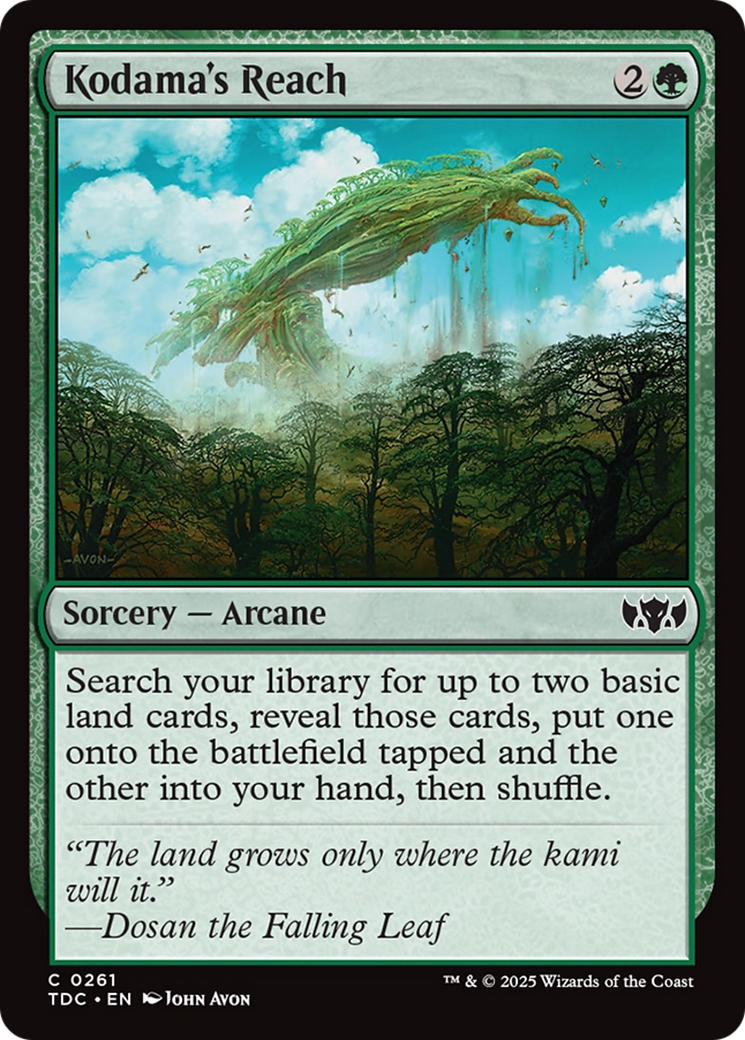 Kodama's Reach [Tarkir: Dragonstorm Commander] | The CG Realm