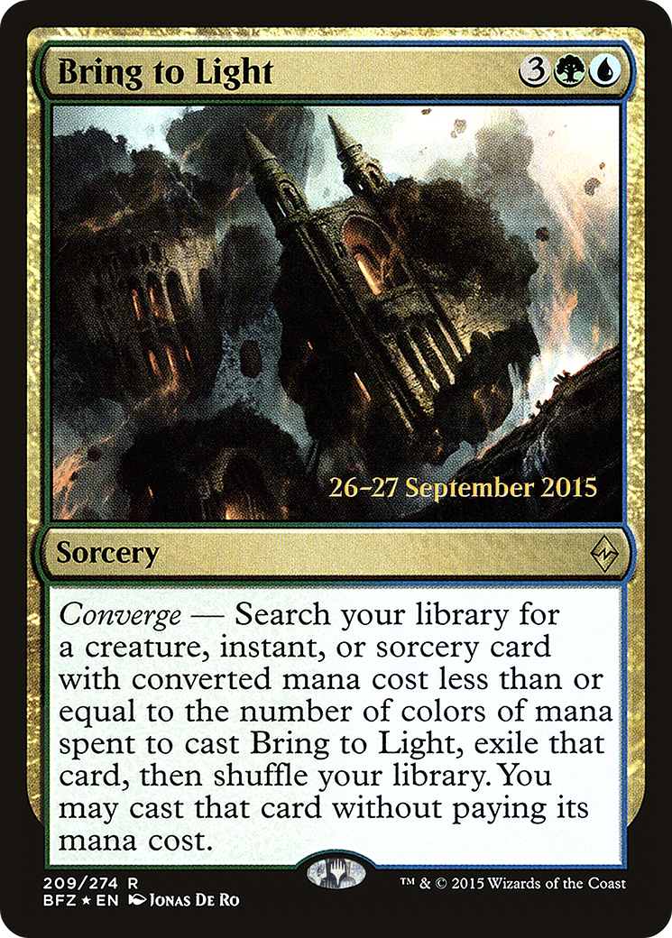 Bring to Light (PRE-209) - Battle for Zendikar Promos Foil