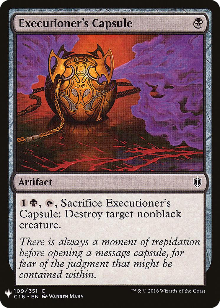 Executioner's Capsule (LIST-C16-109) - The List
