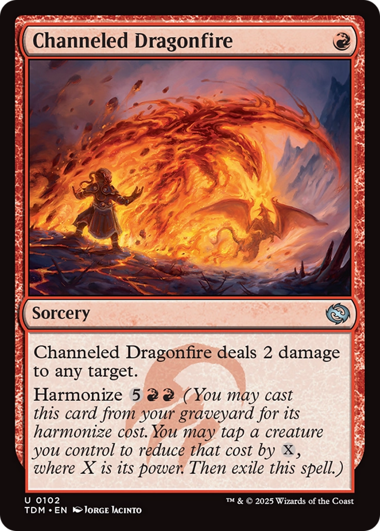 Channeled Dragonfire [Tarkir: Dragonstorm] | The CG Realm