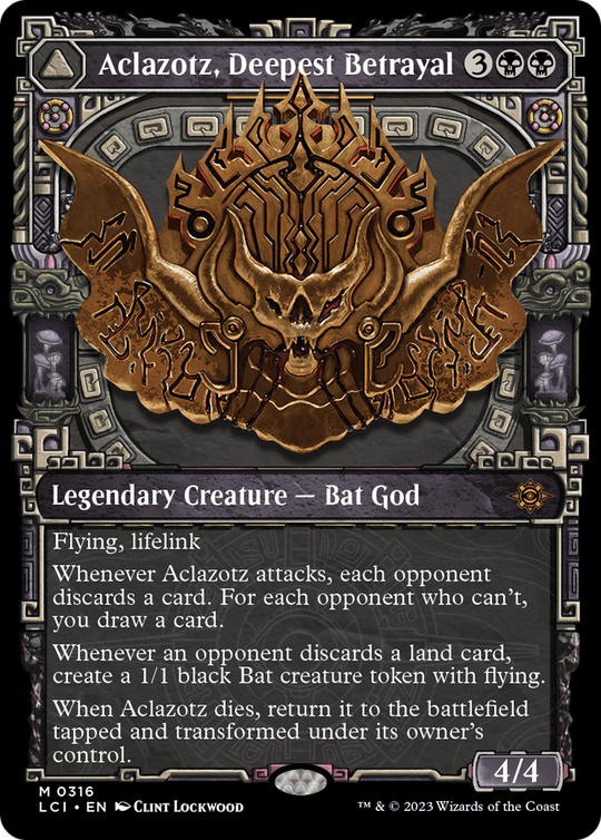 Aclazotz, Deepest Betrayal (Showcase) (LCI-316) - The Lost Caverns of Ixalan: (Showcase)