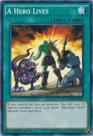 A Hero Lives (SDHS-EN026) - Structure Deck: HERO Strike Unlimited