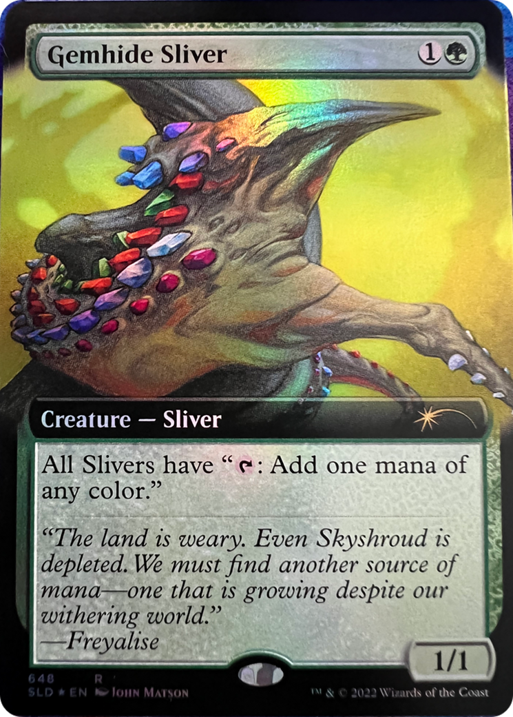 Gemhide Sliver (Extended Art) [Secret Lair Drop Series] | The CG Realm