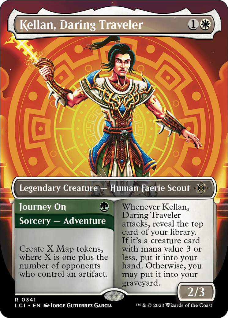 Kellan, Daring Traveler (Borderless) (LCI-341) - The Lost Caverns of Ixalan