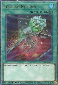 Foolish Return [LART-EN042] Ultra Rare | The CG Realm