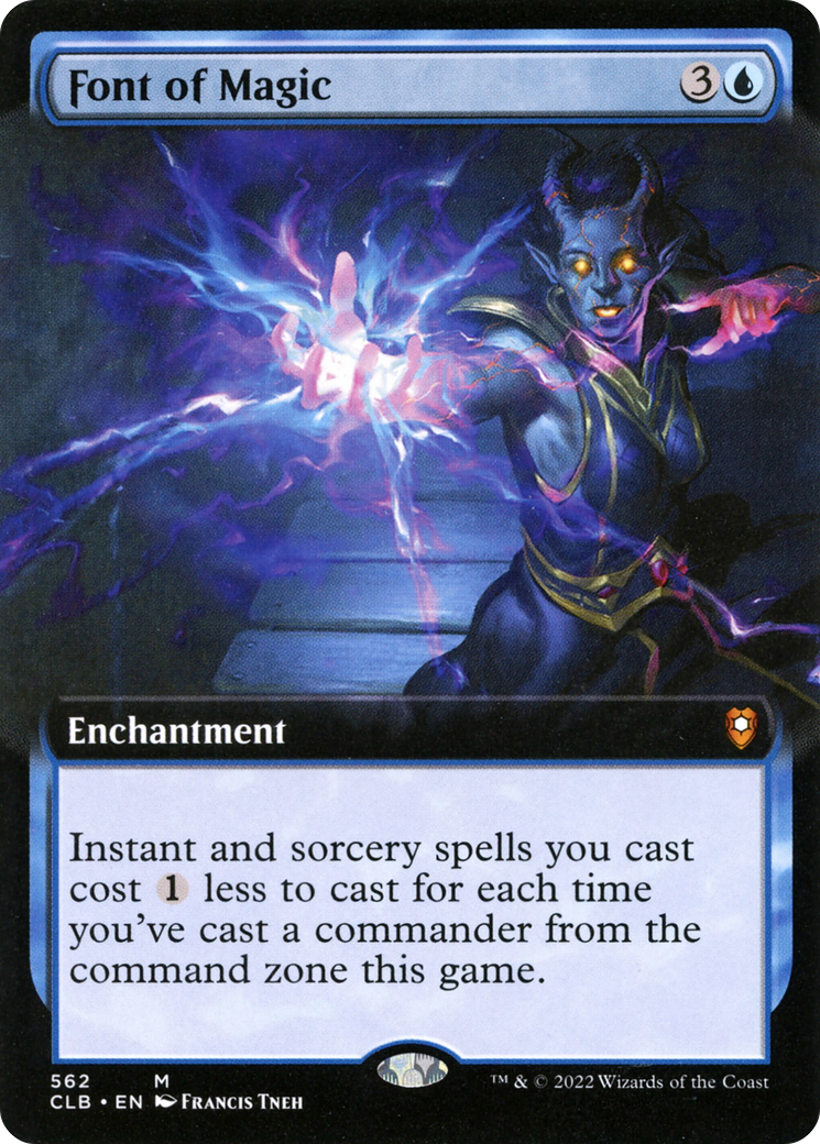 Font of Magic (Extended Art) (CLB-562) - Commander Legends: Battle for Baldur's Gate: (Extended Art)