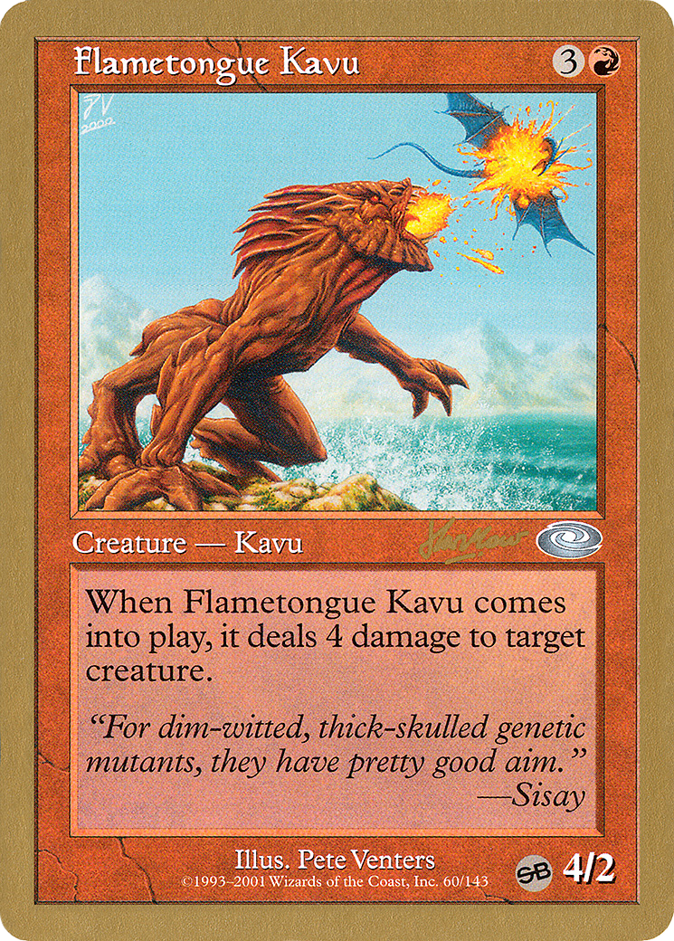 Flametongue Kavu - 2002 Sim Han How (PLS) (SB) (WCD-) - World Championship Decks 2002