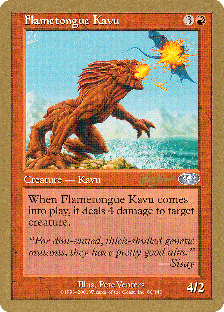 Flametongue Kavu - 2002 Sim Han How (PLS) (WCD-) - World Championship Decks 2002