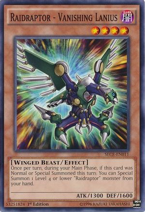 Raidraptor - Vanishing Lanius (SECE-EN011) - Secrets of Eternity Unlimited