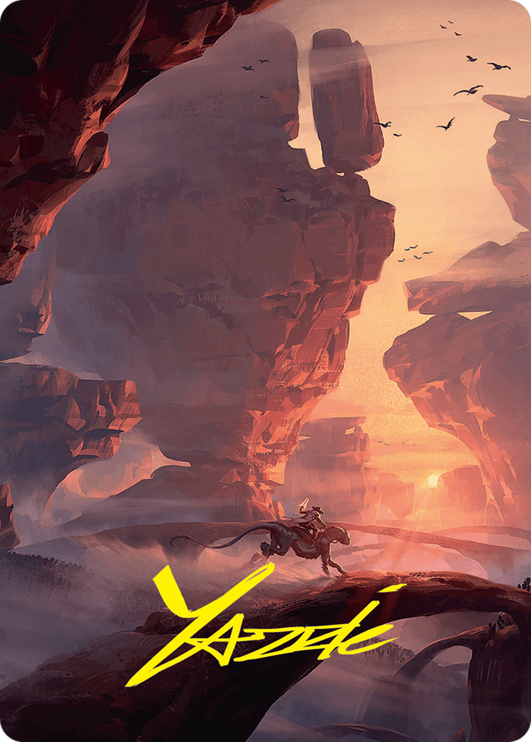 Mountain Art Card (24/54) (Gold-Stamped Signature) [Foundations Art Series] | The CG Realm