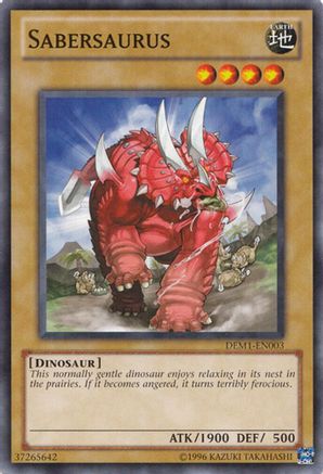Sabersaurus (DEM1-EN003) - Demo Pack Unlimited