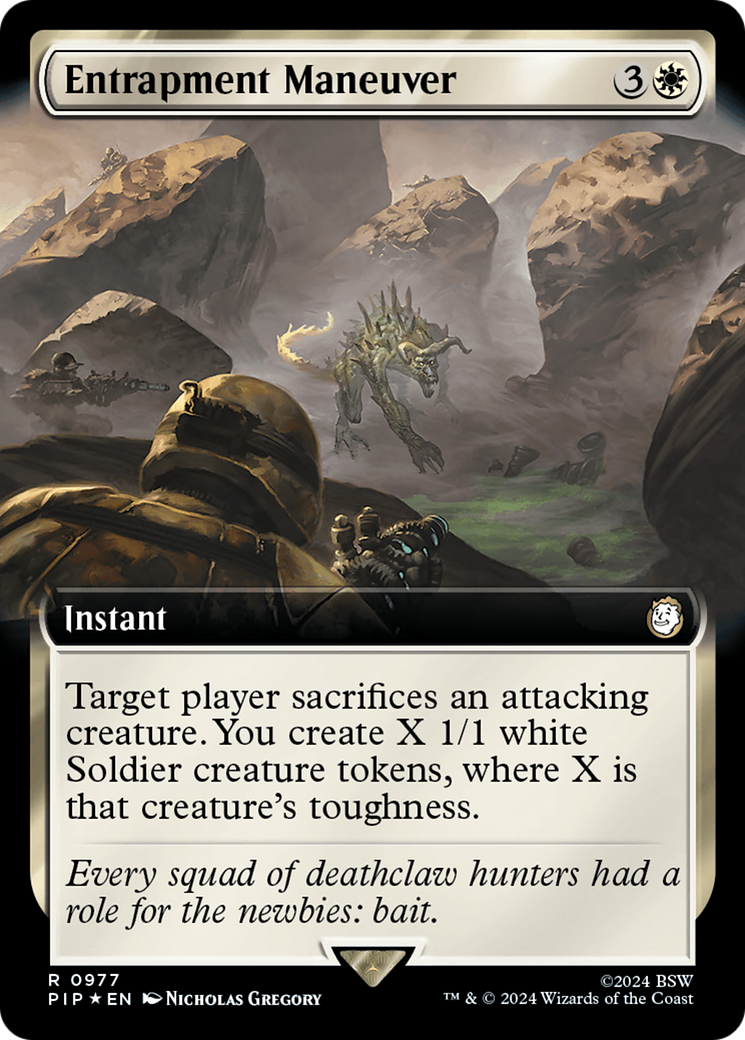 Entrapment Maneuver (Extended Art) (Surge Foil) [Fallout] | The CG Realm