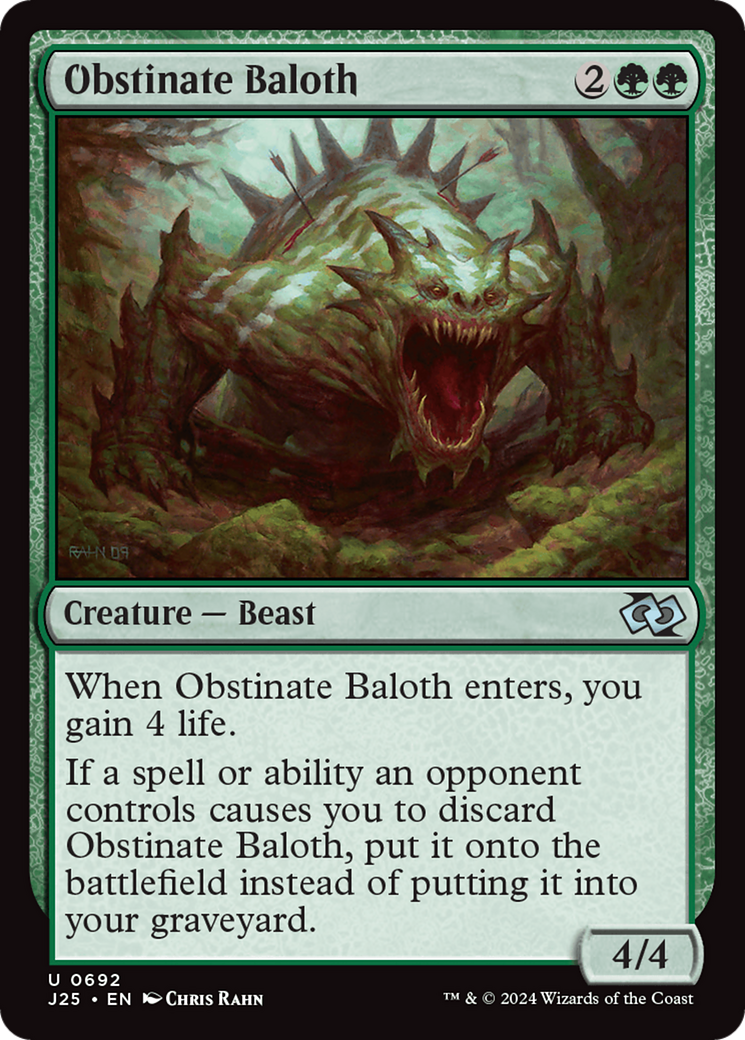 Obstinate Baloth [Foundations Jumpstart] | The CG Realm