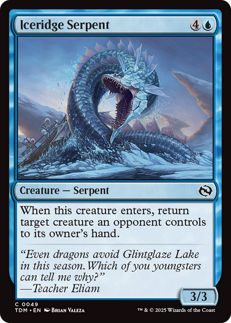 Iceridge Serpent [Tarkir: Dragonstorm] | The CG Realm