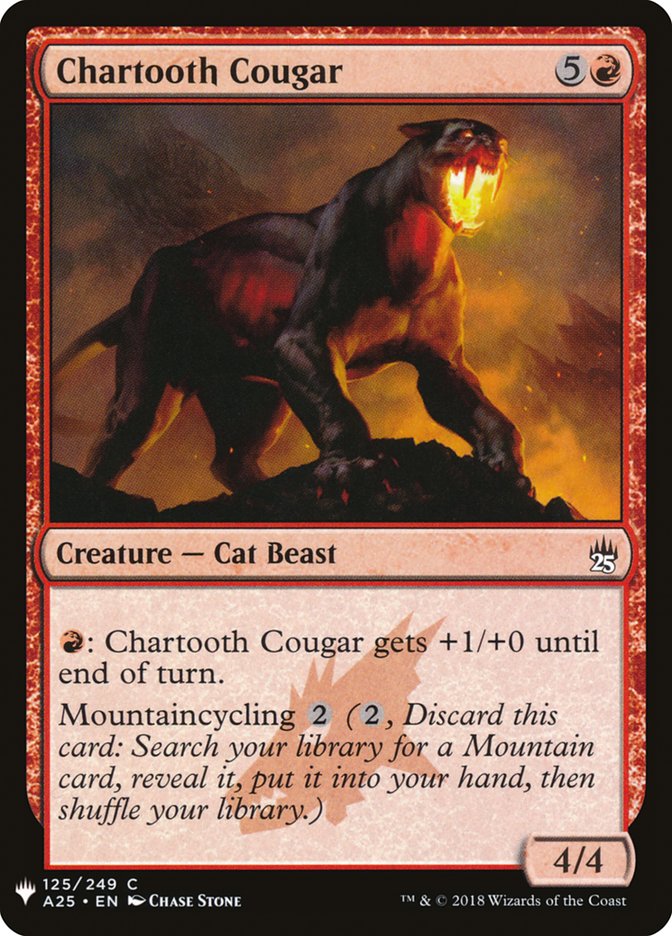 Chartooth Cougar [Mystery Booster] | The CG Realm